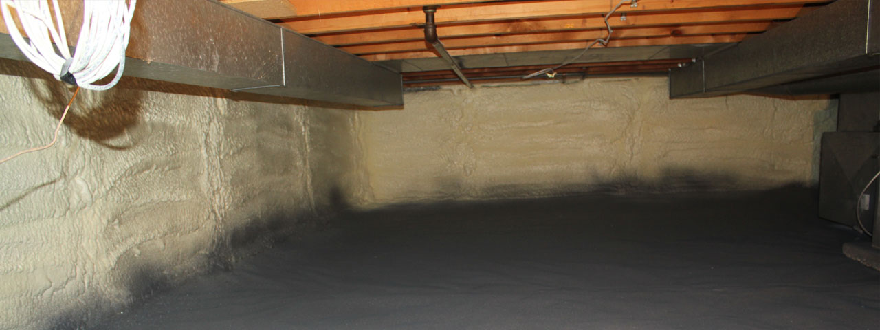 Lexington spray foam insulation for crawl spaces